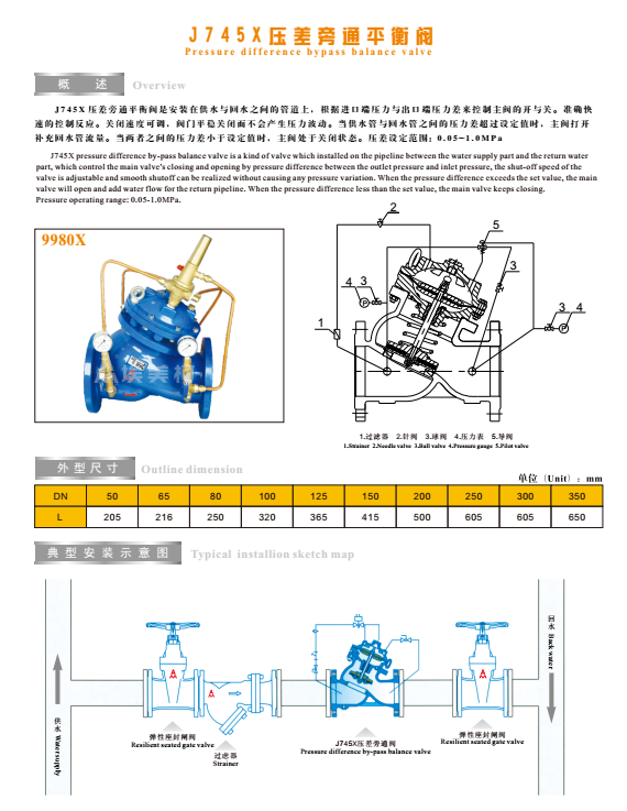 埃美柯阀门压差旁通控制阀