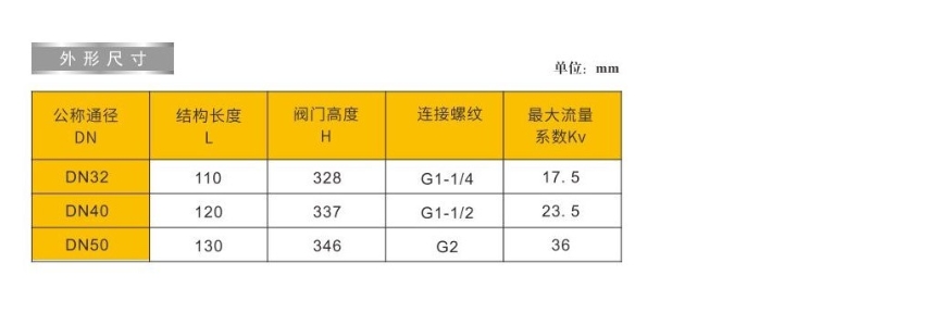 埃美柯流量调节电动温控阀9623外形尺寸